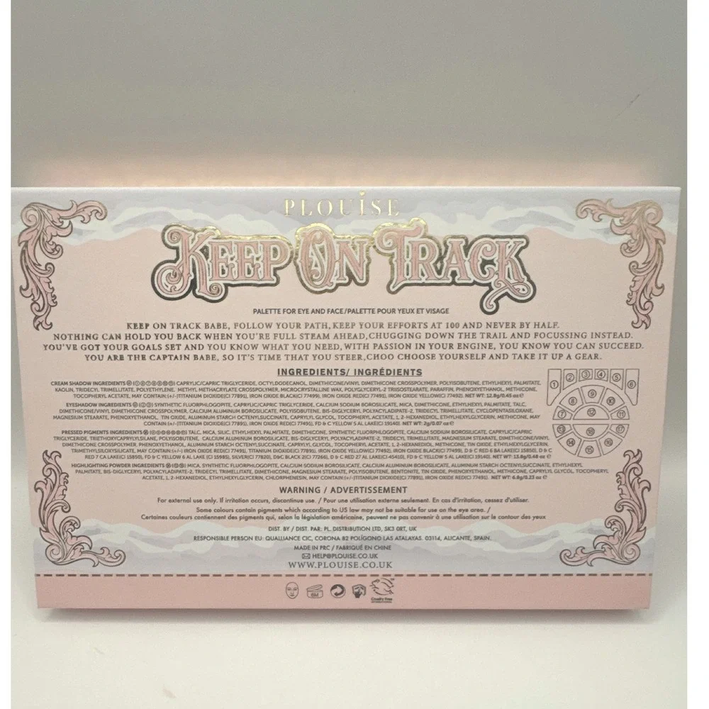P Louise Keep On‎ Track Eye and Face Palette Warm Gold Brown Shimmer Matte BNIB